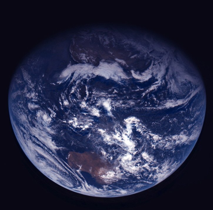 Fotografie Země ze sondy Rosseta