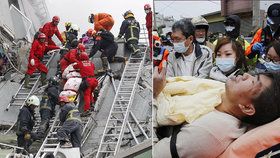 V Tchaj-wanu zemřelo při masivním zemětřesení nejméně 14 osob