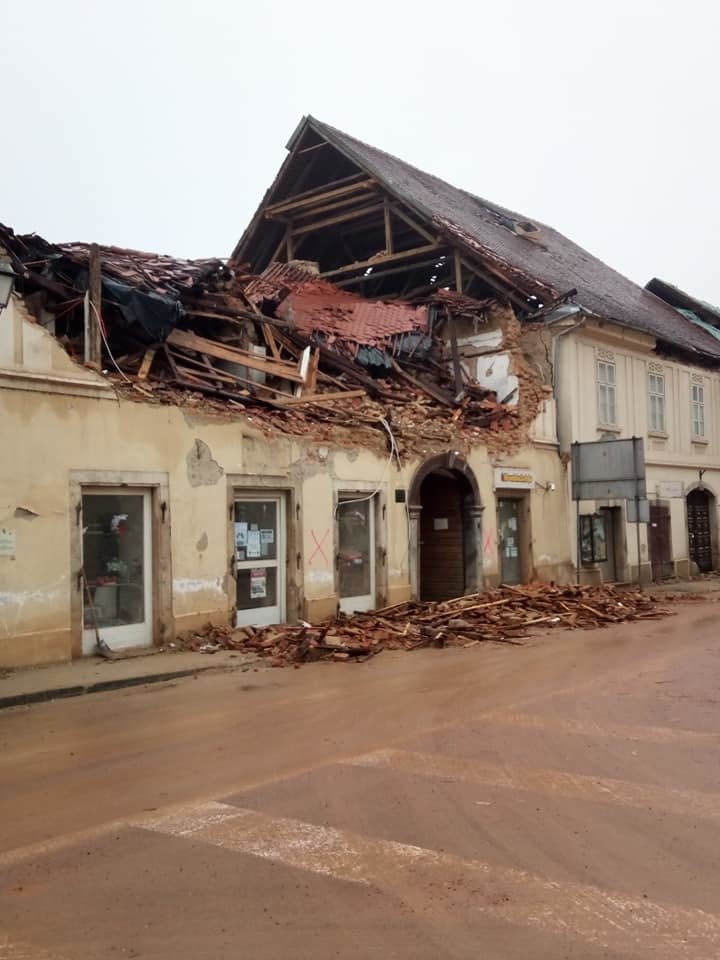 Zemětřesení v Petrinji, 29. 12. 2020.