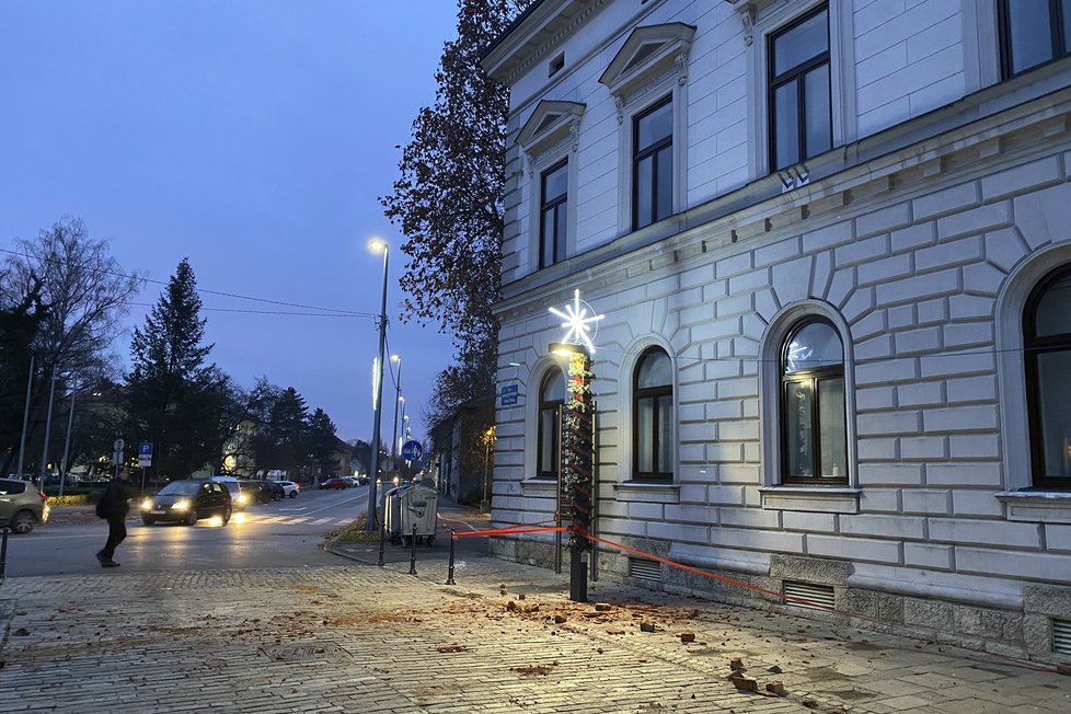 Zemětřesení v Chorvatsku.