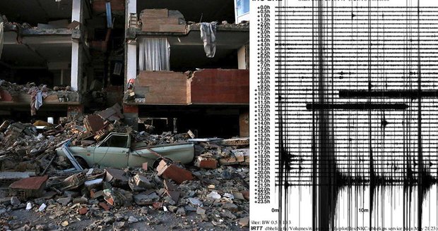 Zemětřesení v Íránu si vyžádalo na 200 zraněných. Mělo sílu 6,3 stupně