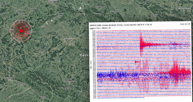 Zemětřesení otřáslo Českem
