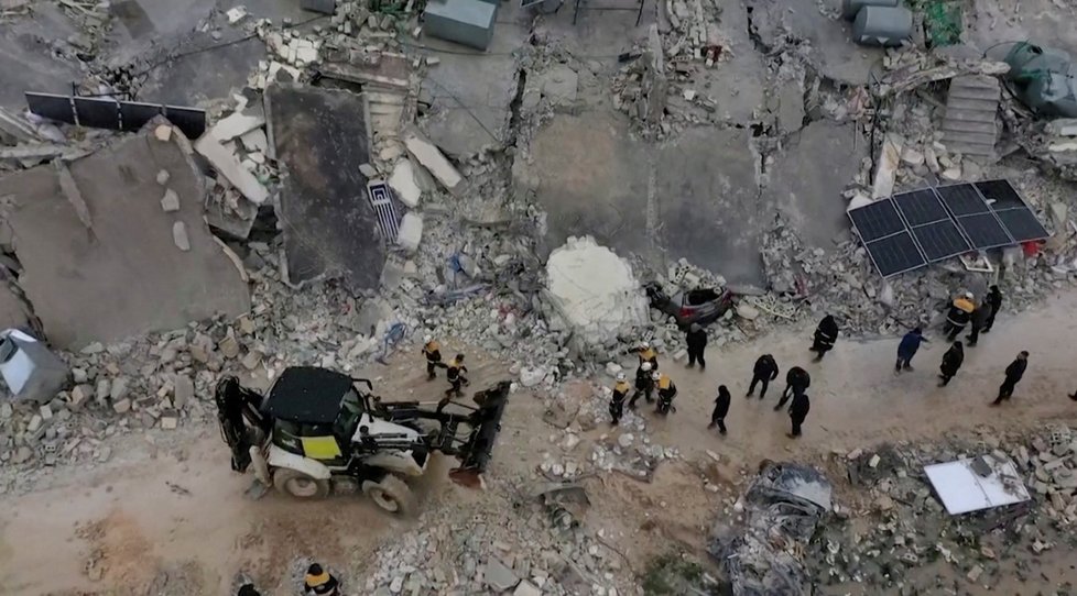 Ničivé zemětřesení v Sýrii. (6.2.2023)