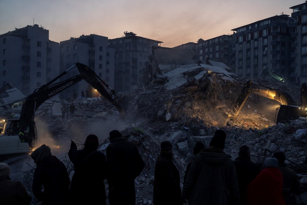 Následky ničivého zemětřesení v tureckém městě Antakya (11.2.2023)