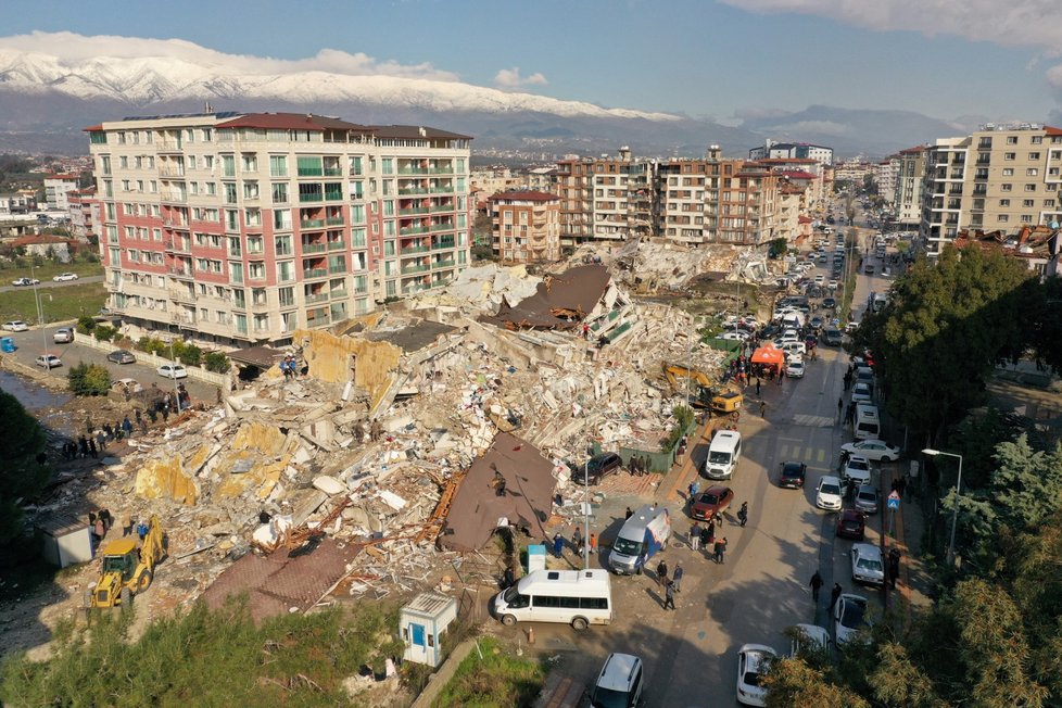 Zkáza provincie Hatay v Turecku (7. 2. 2023)