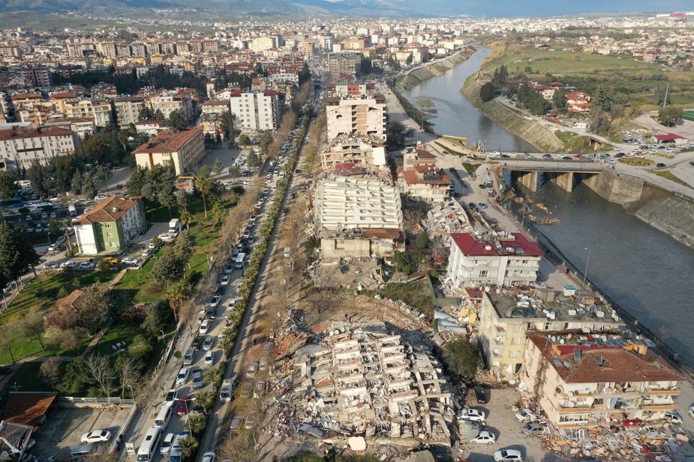 Zkáza provincie Hatay v Turecku (7. 2. 2023)