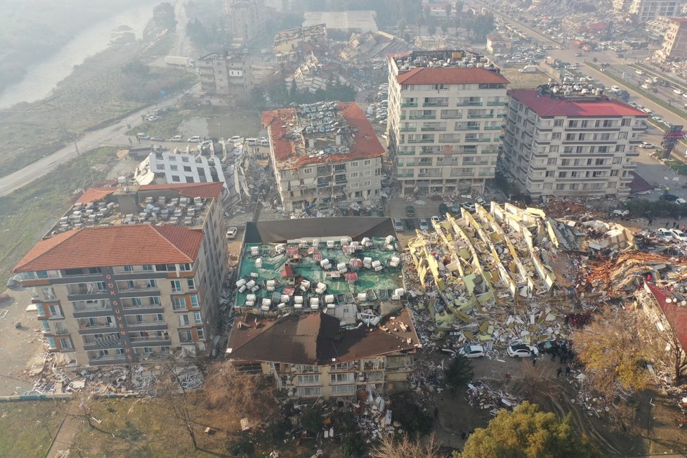 Zkáza provincie Hatay v Turecku. (7.2.2023)