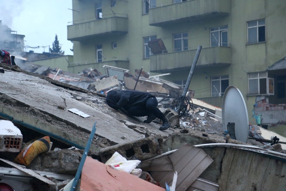 Následky zemětřesení v tureckém Kahramanmarasu(6. 2. 2023)