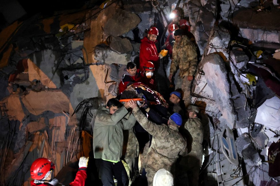 Následky zemětřesení v tureckém Iskenderunu (6. 2. 2023)
