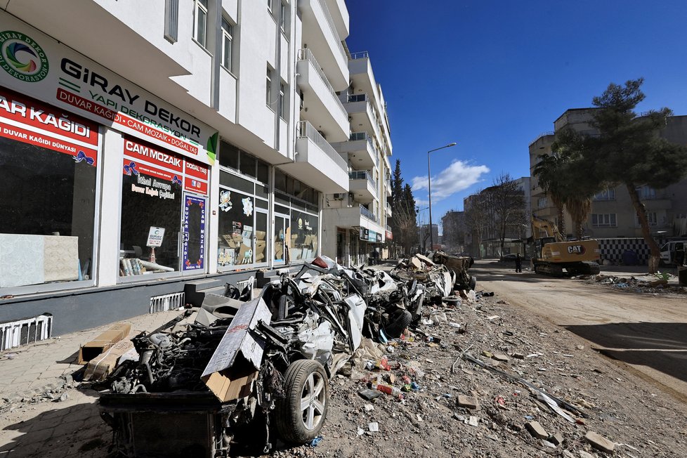 Následky zemětřesení v Turecku (16. 2. 2023)