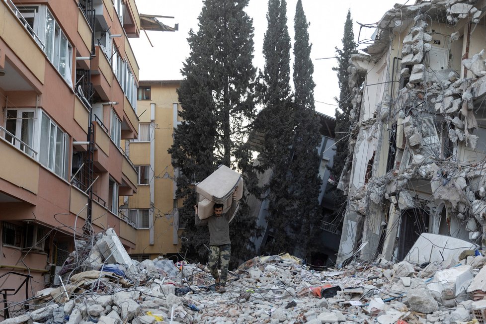 Záběry z Turecka po zásahu zemětřesením (20.02.2023)