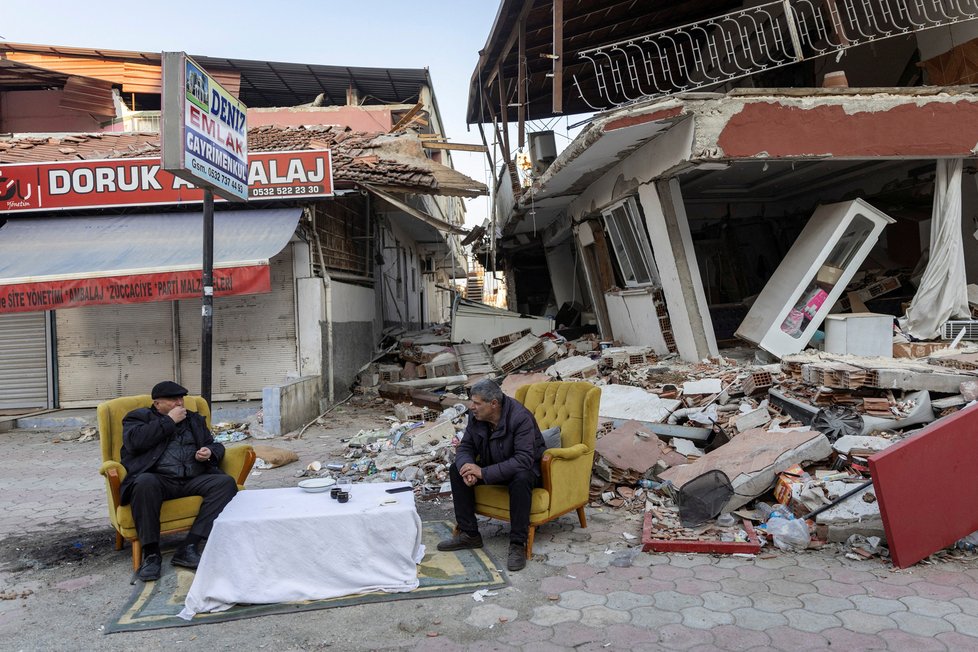 Záběry z Turecka po zásahu zemětřesením, (20.02.2023).