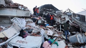 Následky ničivého zemětřesení v Turecku. (9.2.2023)