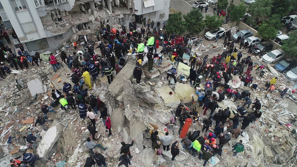 Ničivé zemětřesení v Turecku. (6.2.2023)
