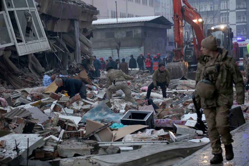 Ničivé zemětřesení v Turecku (6.2.2023)
