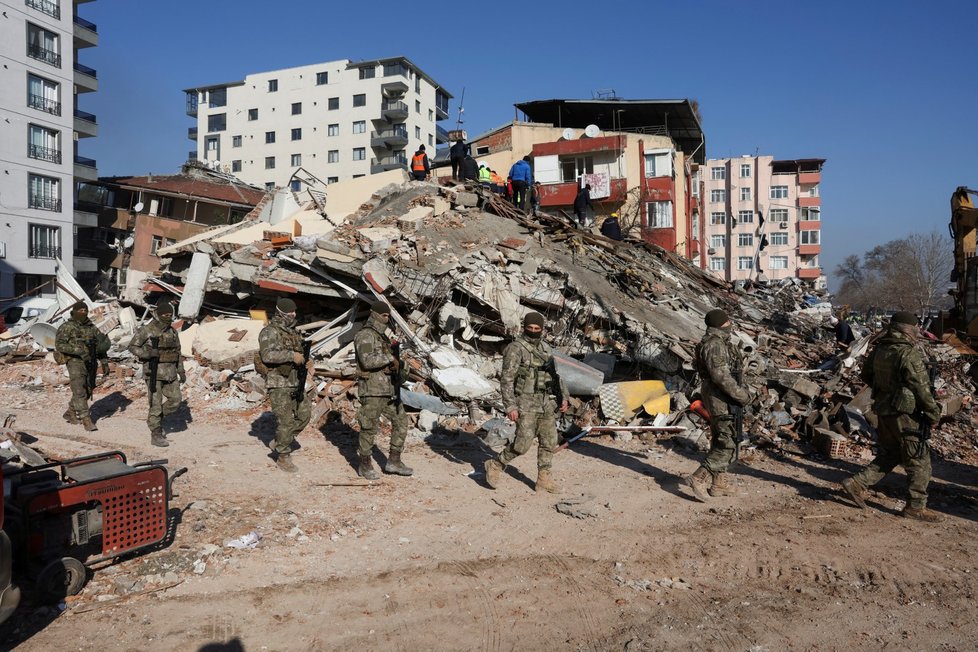 Následky ničivého zemětřesení v Turecku. (9.2.2023)