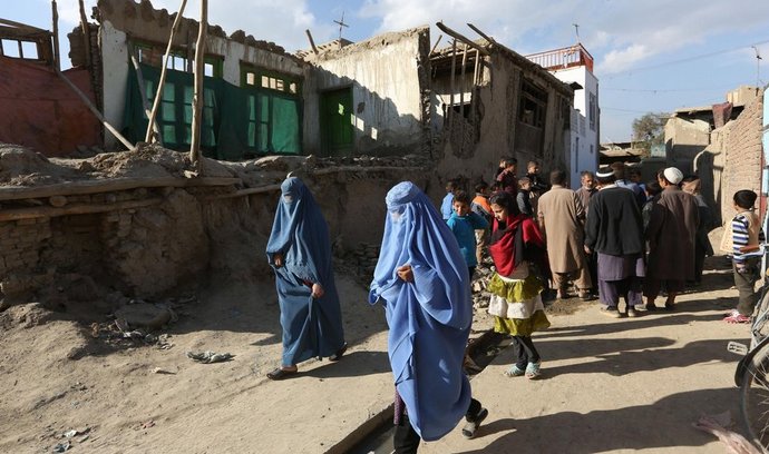 Zemětřesením poničený afghánský Kábul