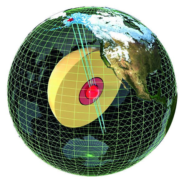 Jádro zemského jádra? Výsledky vychází z měření velmi jemných seizmických vln