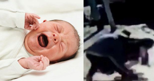 Záběry, z nichž mrazí: Muž chtěl mamince vytrhnout z náručí tříměsíční miminko