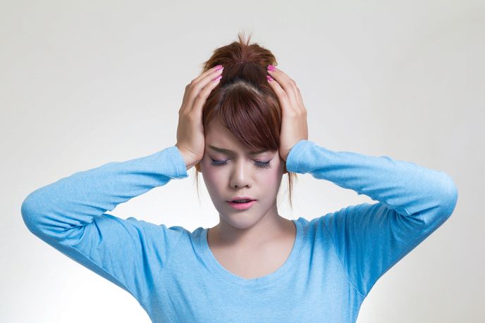 K migréně patří tepající bolest hlavy ve spáncích. 