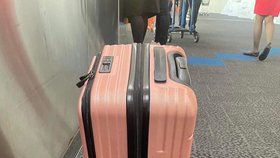 Kufr po nehodě