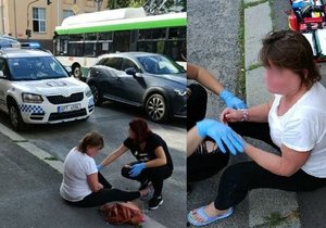 Žena v Plzni chtěla skočit pod trolejbus.