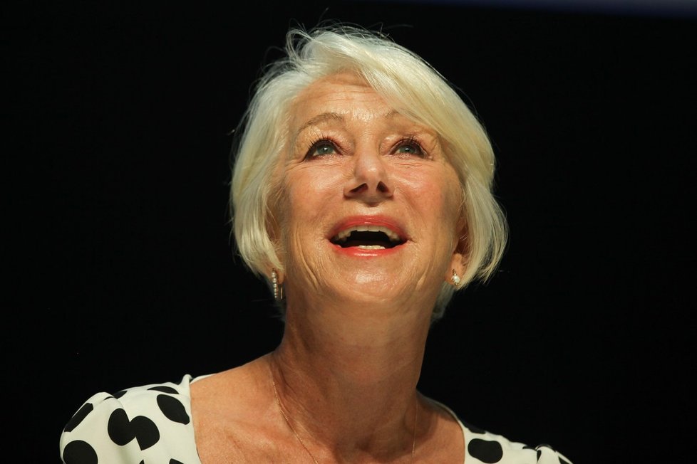 Britská herečka Helen Mirren.