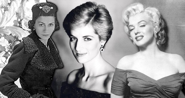 Patří mezi ně i Coco Chanel, princezna Diana a Marylin Monroe.