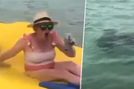Ženy na lehátku překvapili žraloci.