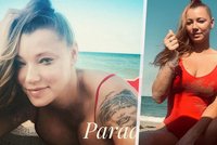Sexy Helena Zeťová v rudých plavkách: Nadupaný výstřih a tělo od písku!
