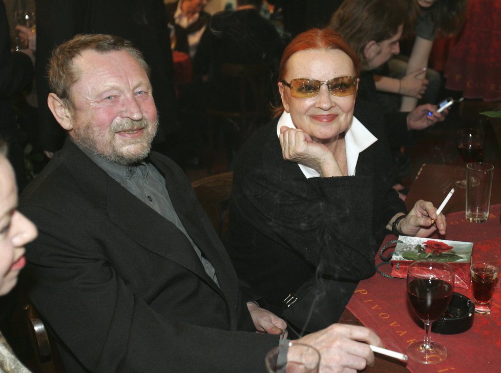 2006 Jedna z posledních fotek Jany Brejchové s manželem Jiřím Zahajským.