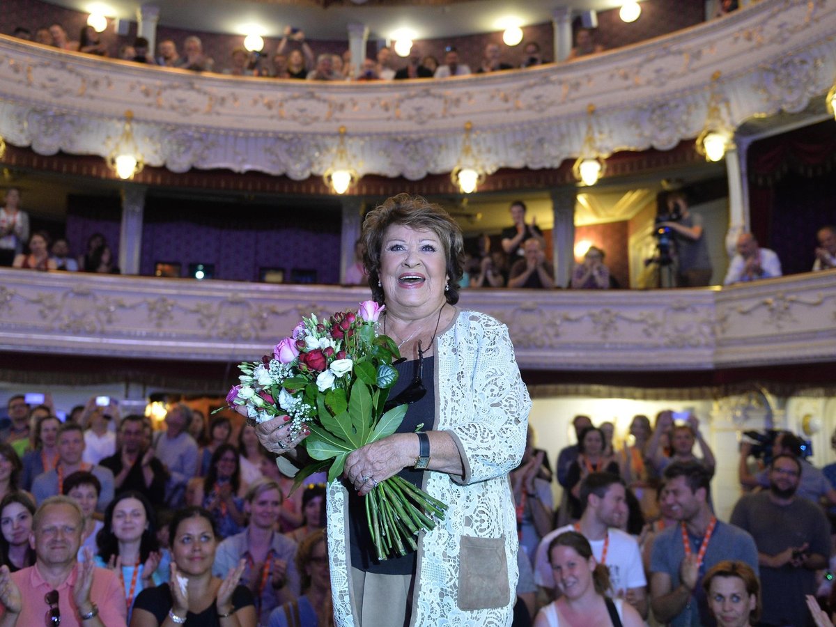 Jiřina Bohdalová v Karlových Varech.