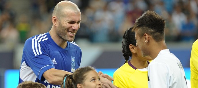 Neymar a Zinédine Zidane