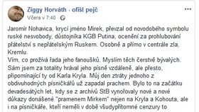 Ziggy Horváth napsal na Facebook.