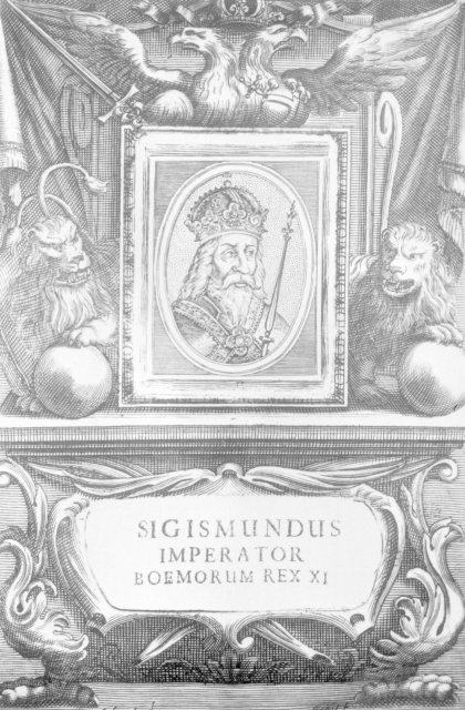 Císař svaté říše římské, král český a uherský, markrabě moravský - Zikmund Lucemburský.