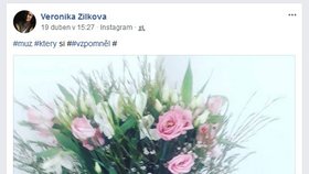 Výročí Žilková oslavila na sociální síti.