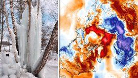 Zatímco v Evropě panují drastické mrazy, Arktida hlásí teploty kolem nuly.