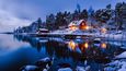 20 fantastických zimních scenérií a osamocených domů z celého světa 