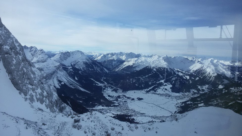 Výhled z Zugspitzu