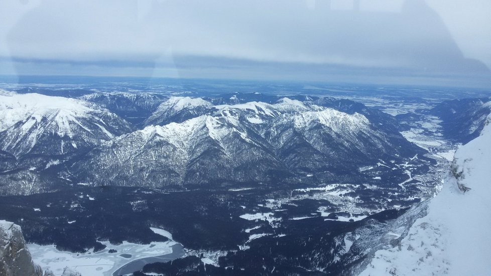 Výhled z Zugspitzu