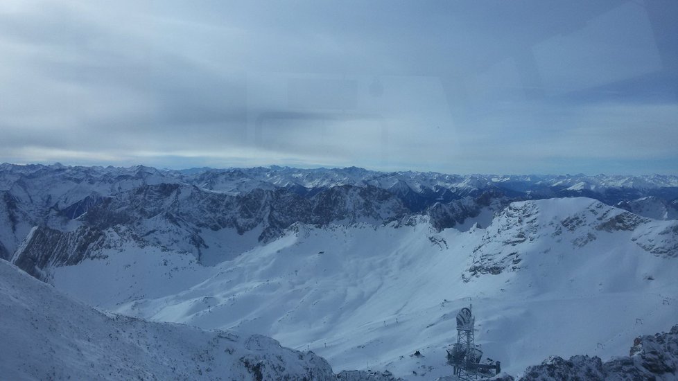 Výhled z Zugspitzu