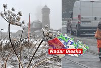 Česko pokryje náledí, kde platí výstraha? Teploty klesnou i k -6 °C, sledujte radar Blesku