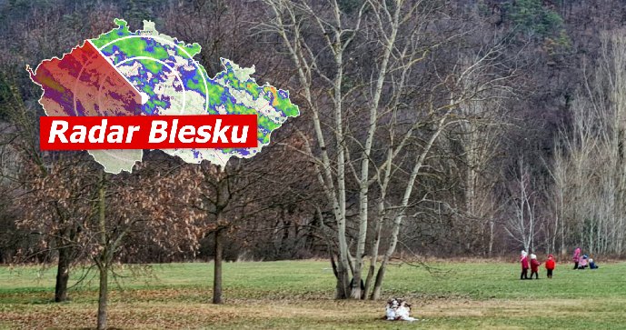 Přelom roku bude jarní: Teploty vylezou až na 15 stupňů Celsia. Sledujte radar Blesku.