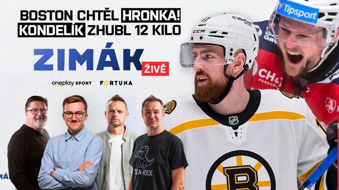 Zimák ŽIVĚ: Boston chtěl Hronka! Kondelík zhubl 12 kilo. Pozor na tato překvapení Zimák ŽIVĚ: Boston chtěl Hronka! Kondelík zhubl 12 kilo. Pozor na tato překvapení