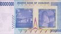 Desetimilionová bankovka Zimbabwe vydaná v roce 2008