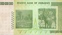Miliardová bankovka Zimbabwe vydaná v roce 2008
