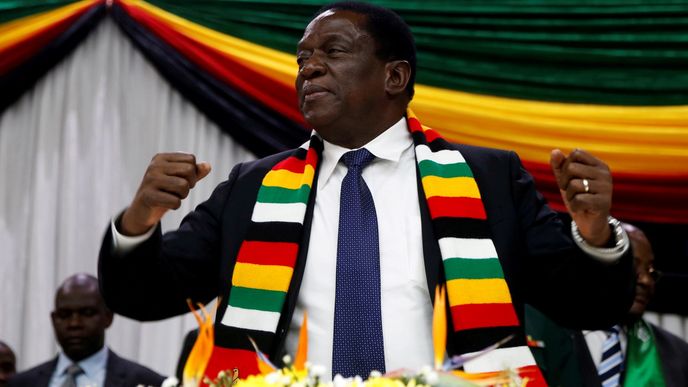 Staronový Zimbabwský prezident Emmerson Mnangagwa