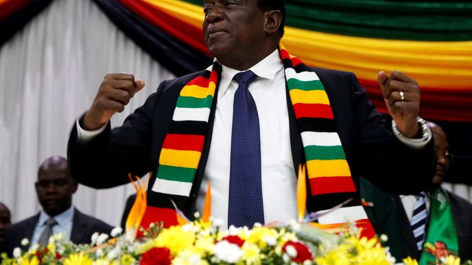 Staronový Zimbabwský prezident Emmerson Mnangagwa Staronový Zimbabwský prezident Emmerson Mnangagwa