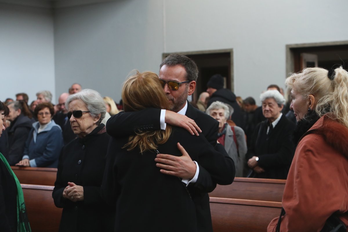 Poslední rozloučení se Stanislavem Zindulkou v pražských Strašnicích.