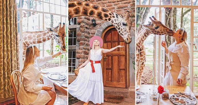 Hitem Instagramu je unikátní hotel v Keni: V hotelu Giraffe Manor můžete posnídat s ohroženým druhem žiraf!